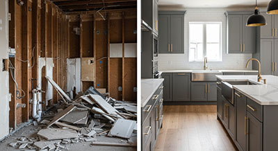 Home remodeling services: kitchen, bathroom, basement