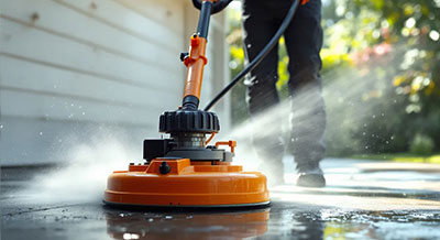 Driveway and siding pressure washing